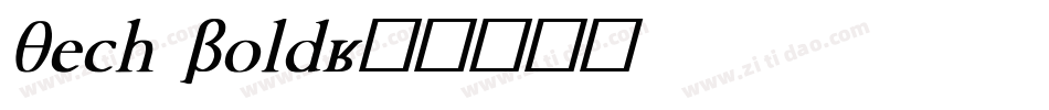 Tech Bold字体转换